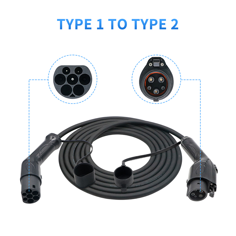Type 2 To Type 1 EV Extension Charging Cable for socket charger station (7)
